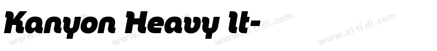 Kanyon Heavy It字体转换